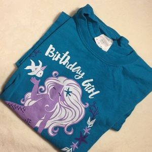 BIRTHDAY GIRL MERMAID T-SHIRT